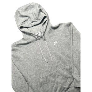 Vintage Nike Basketball Hoodie Mens XL Gray Pullover Sweatshirt Long Sleeve